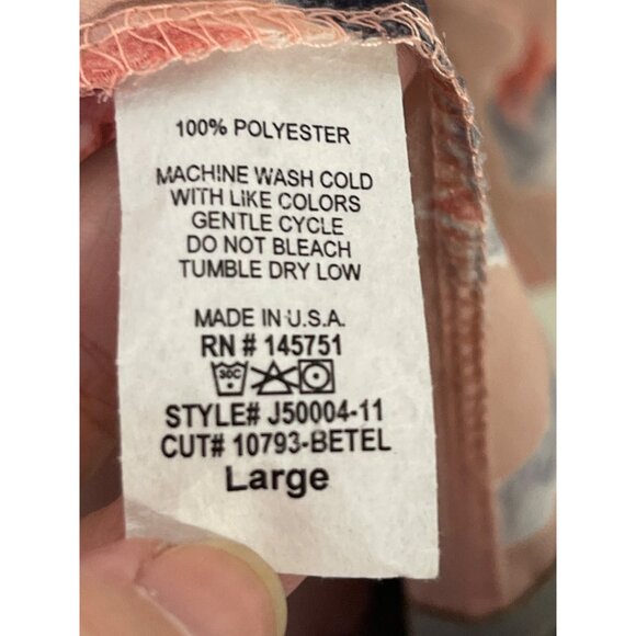 Peach Love Kimono Cardigan With Fringe Hem & Floral Print Large - Picture 4 of 4